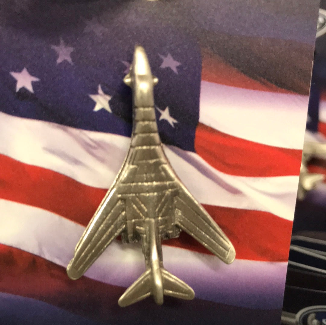 Pewter Airplane Lapel Pin Flight Test Museum Gift Shop
