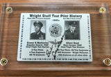 Data Plate Signed by Gen. Bob Cardenas (6"x3.5") w/ Cert of Authenticity