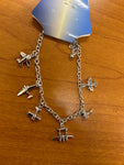 Airplane Charm Bracelet