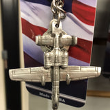 Pewter Airplane Keychain