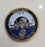 AUTHENTIC: F-35/CF-8 Eight Ball Challenge Coin