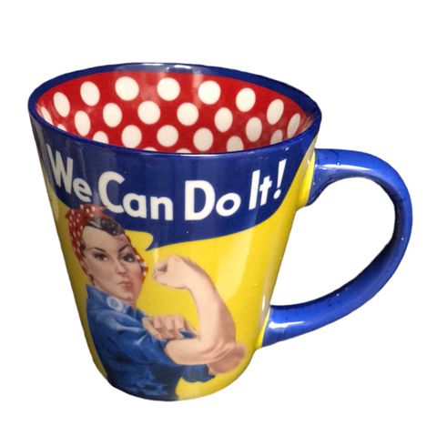 Rosie Riveter Polka Dot Mug