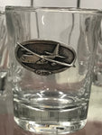 Pewter Airplane Shot Glass