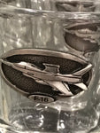 Pewter Airplane Shot Glass