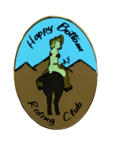Classic Horseback Pancho Lapel Pin