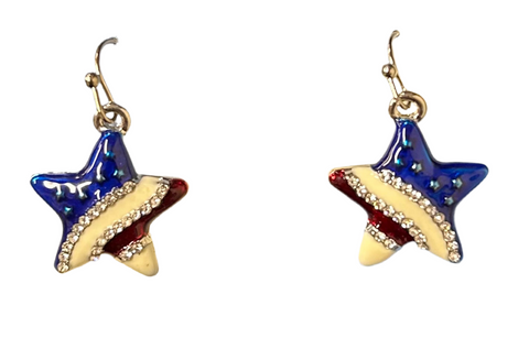 Patriotic Star Earrings