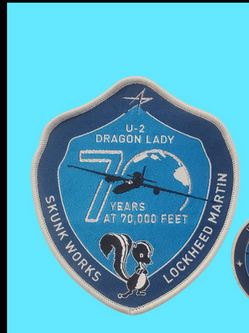 AUTHENTIC: Skunk Works Official U-2 70th Anniversary Patch ONLY (Sew-on)