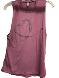 Edwards Heart Contrail Women's Tank Top