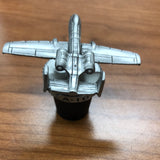 Pewter Airplane Bottle Stop