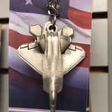 Pewter Airplane Keychain