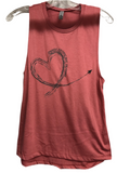 Edwards Heart Contrail Women's Tank Top