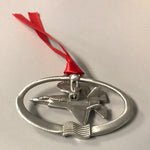 Pewter Airplane Ornament