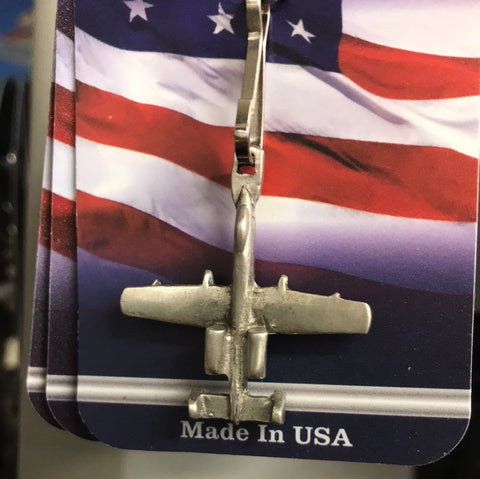 Pewter Airplane Zipper Pull