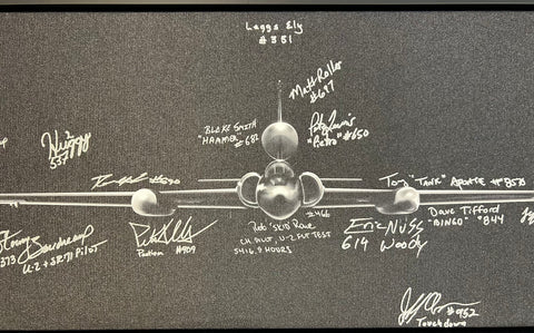 U-2 Signed Canvas Print