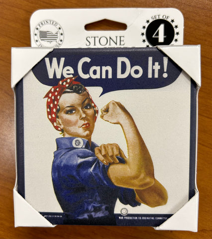 Rosie Riveter Stone Coasters