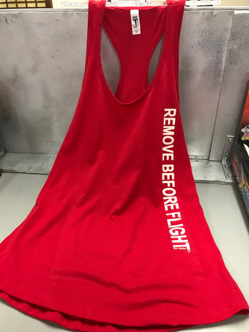 REMOVE BEFORE FLIGHT Women’s Racerback Tank