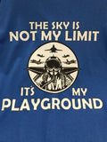 ‘The Sky Is Not My Limit, It’s My Playground’ Unisex Long-Sleeved T-Shirt