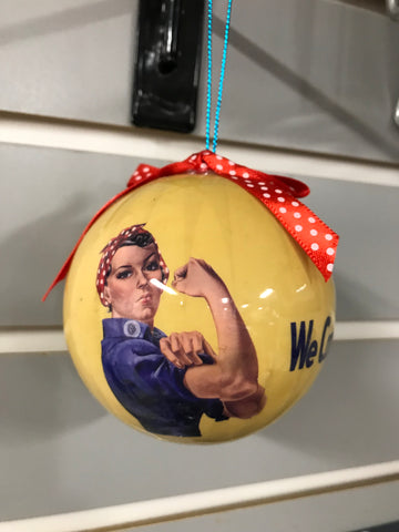 Rosie The Riveter Christmas Tree Ornament