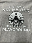 ‘The Sky Is Not My Limit, It’s My Playground’ Unisex Long-Sleeved T-Shirt