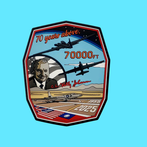 AUTHENTIC: 99th RS/ERS U-2 70th Anniversary Patch  (Velcro - PVC)