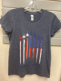 Flag Contrails Girls T-Shirt