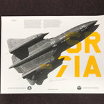 SR-71 Print by Jim Krantz, Autographed by Pilots