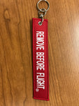 REMOVE BEFORE FLIGHT BBAP Embroidered Keychain