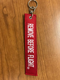 REMOVE BEFORE FLIGHT BBAP Embroidered Keychain