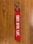 REMOVE BEFORE FLIGHT BBAP Ribbon Keychain