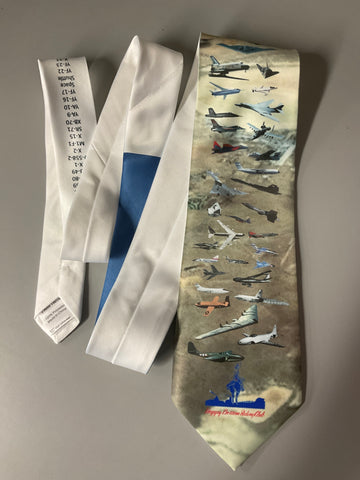 FTHF Logo and Airplanes Neck Tie