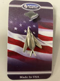 Pewter Airplane Lapel Pin