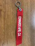 REMOVE BEFORE FLIGHT EAFB Ribbon Keychain