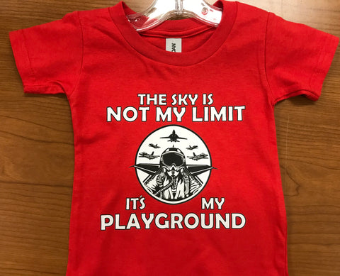 ‘The Sky is Not My Limit, It’s My Playground’ Toddler Shirt