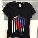 Flag Contrail Women’s Scoop Neck T-Shirt