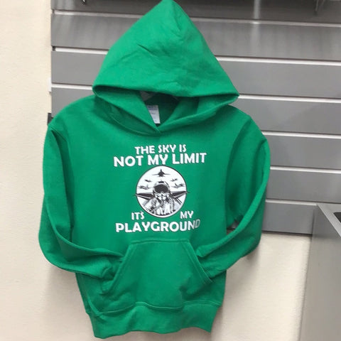 ‘The Sky Is Not My Limit, It’s My Playground ’ Youth Sweatshirt