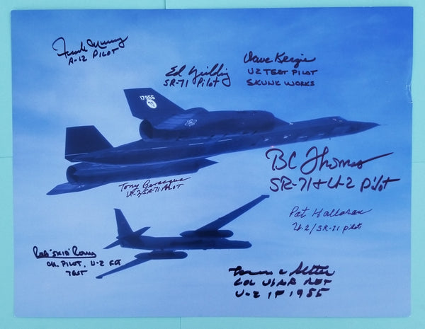 U-2 / SR-71 Print w/ Cert - Signed By Aviation Legends – Flight