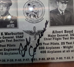 Data Plate Signed by Gen. Bob Cardenas (6"x3.5") w/ Cert of Authenticity