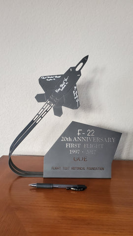 Gathering of Eagles  F-22 Metal Centerpiece