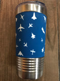 Insulated Tumbler with Airplanes