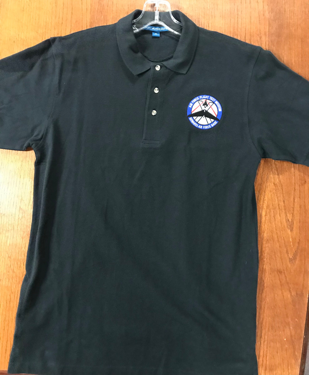 Flight Test Museum Logo Polo Shirt – Flight Test Museum Gift Shop